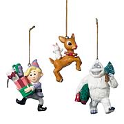 Rudolph the Red Nosed Reindeer Resin Ornaments Set